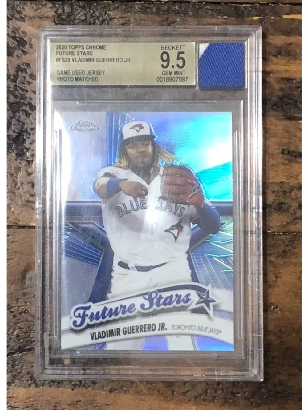 2020 Topps Chrome BGS 9.5 Vladimir Guerrero Jr. #FS-20 Game Worn Jersey Relic